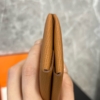 Hermes 愛馬仕 Calvi duo 金棕色 零錢卡包