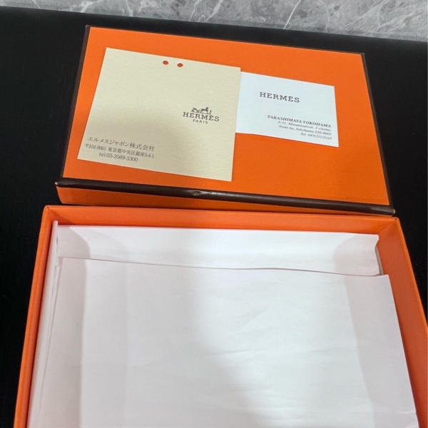 Hermes 愛馬仕 Calvi duo 金棕色 零錢卡包