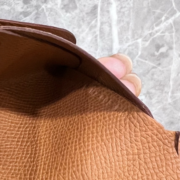 Hermes 愛馬仕 Calvi duo 金棕色 零錢卡包