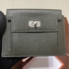 「全新」Hermes 愛馬仕 Kelly pocket 墨綠色 S刻 銀釦