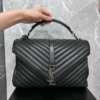 YSL Saint Laurent COLLEGE 黑銀學院包 95新