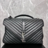 YSL Saint Laurent COLLEGE 黑銀學院包 95新