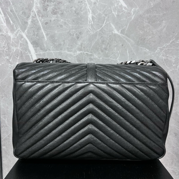 YSL Saint Laurent COLLEGE 黑銀學院包 95新