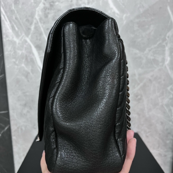 YSL Saint Laurent COLLEGE 黑銀學院包 95新