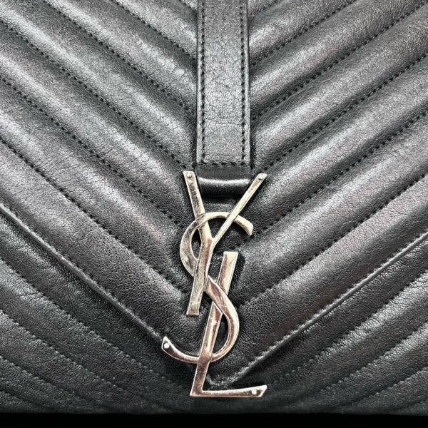 YSL Saint Laurent COLLEGE 黑銀學院包 95新